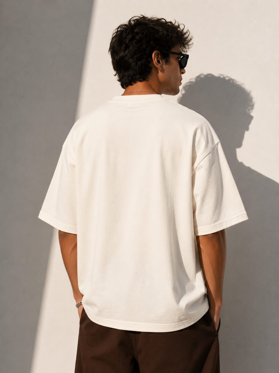 Loww Listed Retro Flow Oversized T-Shirt - Off White