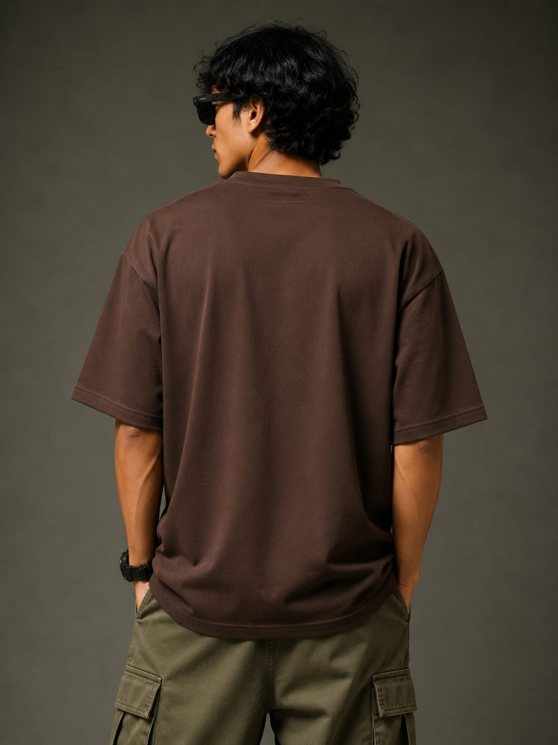 Loww Listed Signature Oversized T-Shirt - Coffee Brown