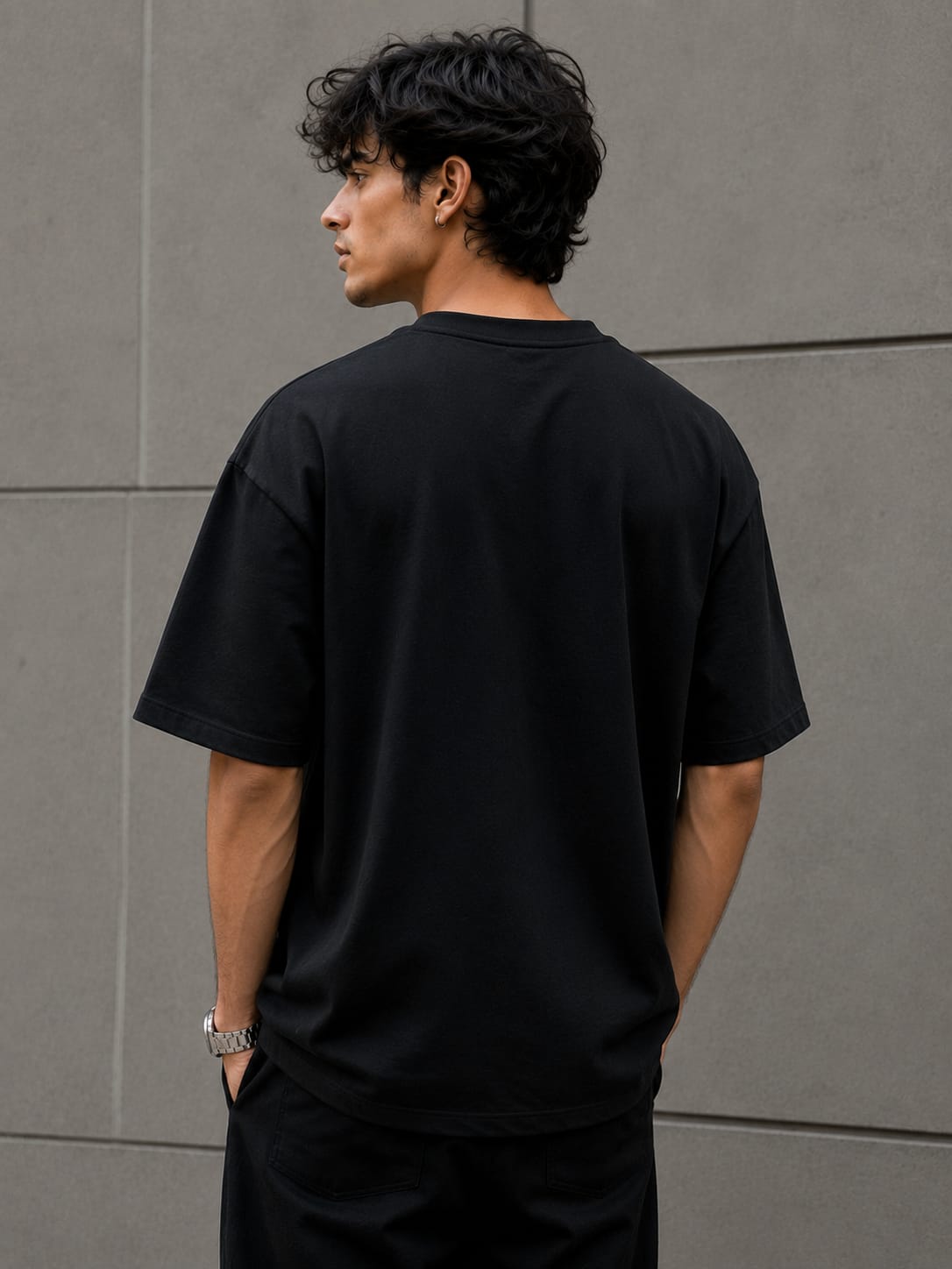 Loww Listed Signature Oversized T-Shirt - Black