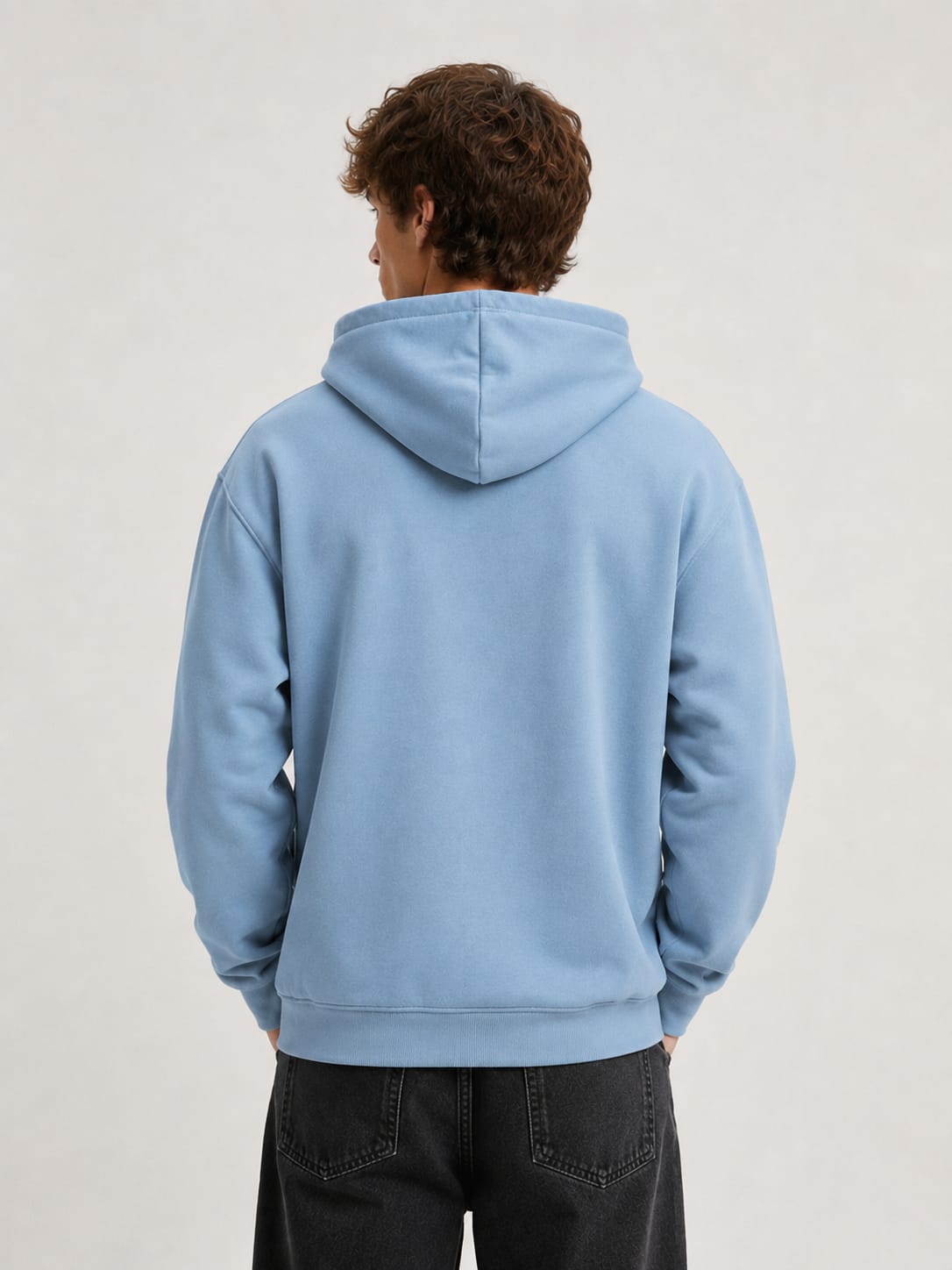 LOWW LISTED Ice Blue Signature Embroidered Hoodie