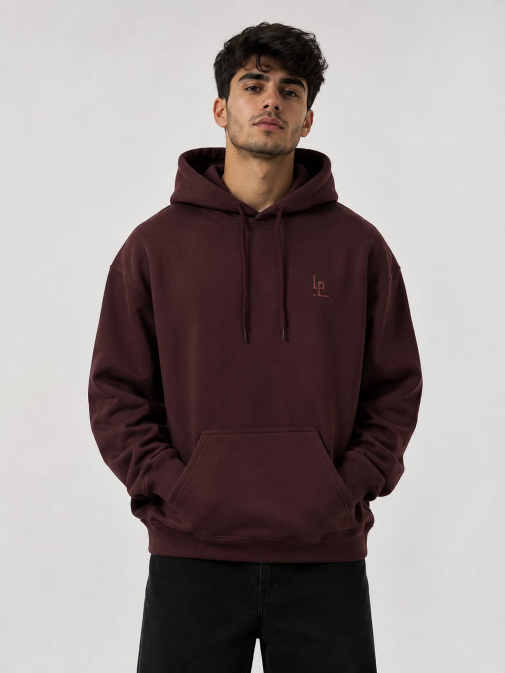 LOWW LISTED Burgundy Signature Hoodie