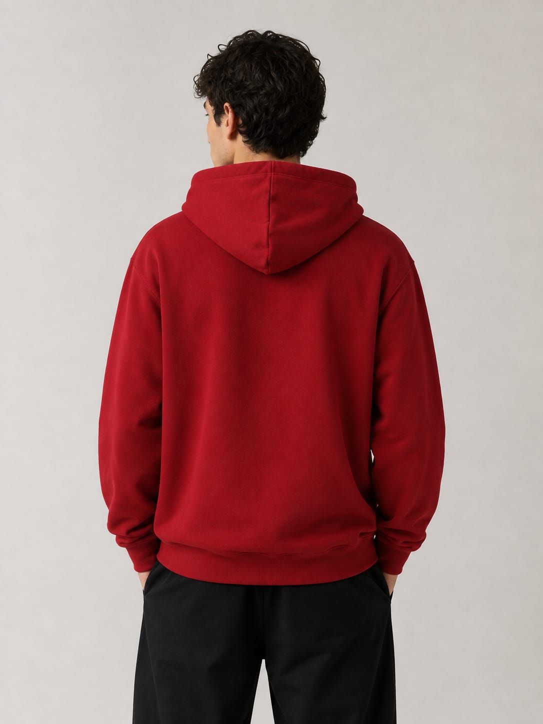LOWW LISTED Signature Embroidered Hoodie – Red