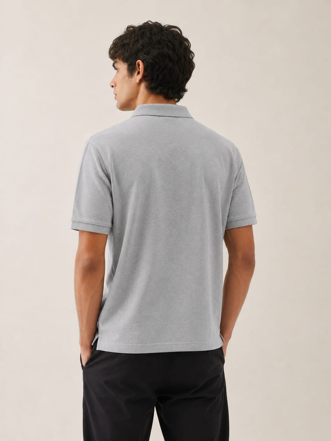LOWW LISTED Signature Polo – Cloud Grey