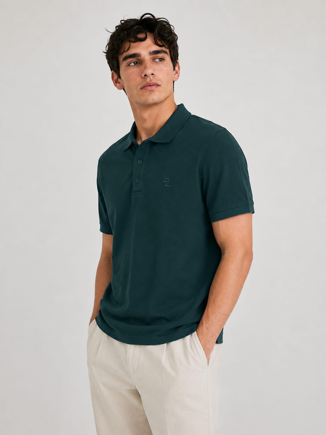 LOWW LISTED Signature Polo – Deep Teal