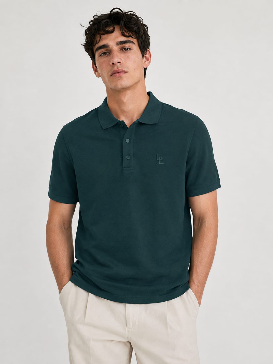 LOWW LISTED Signature Polo – Deep Teal