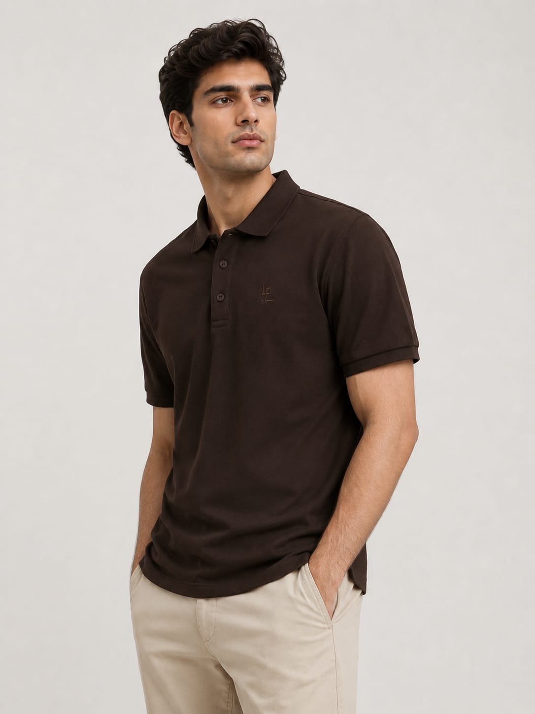 LOWW LISTED Signature Polo – Espresso Brown