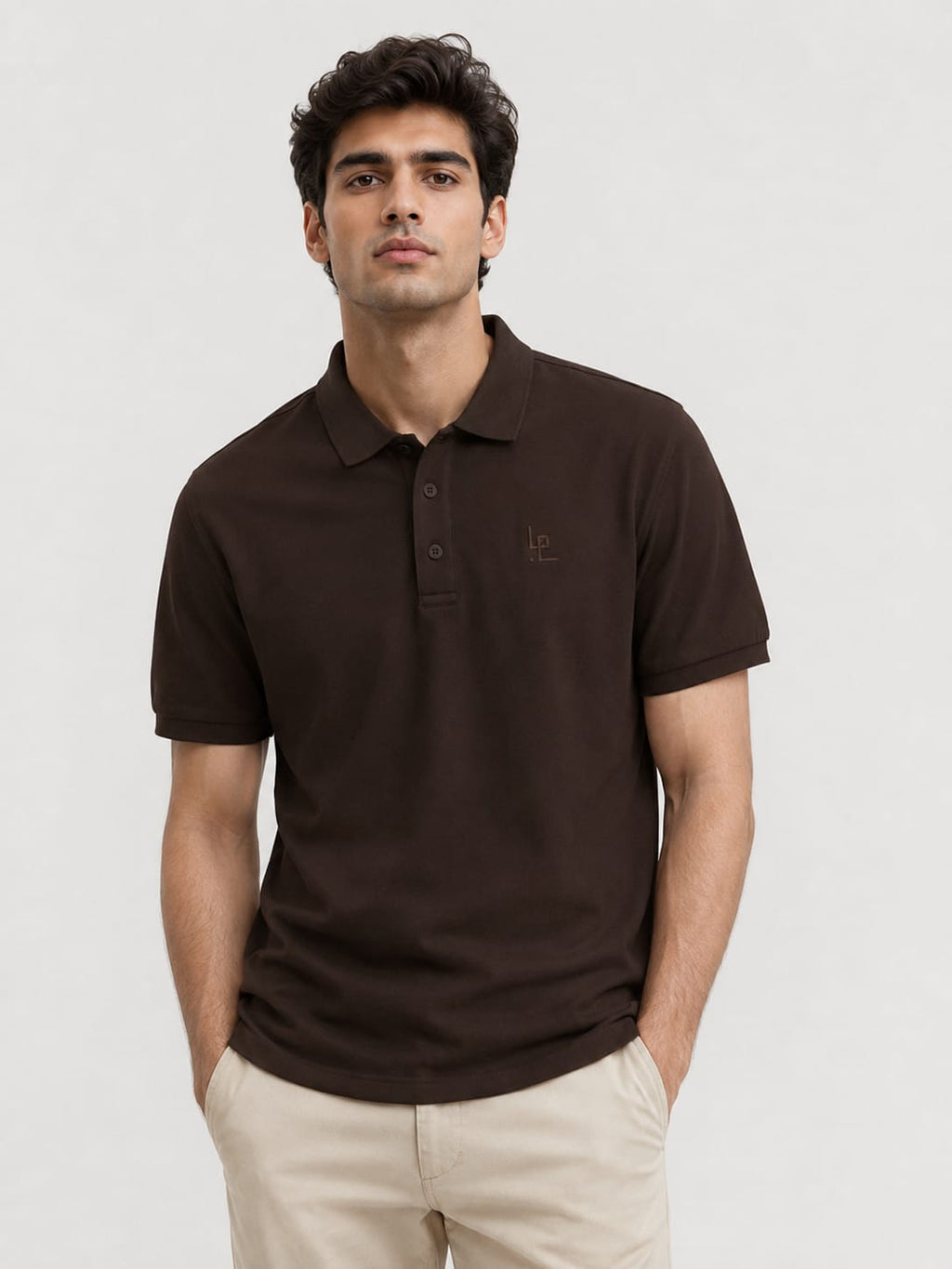 LOWW LISTED Signature Polo – Espresso Brown